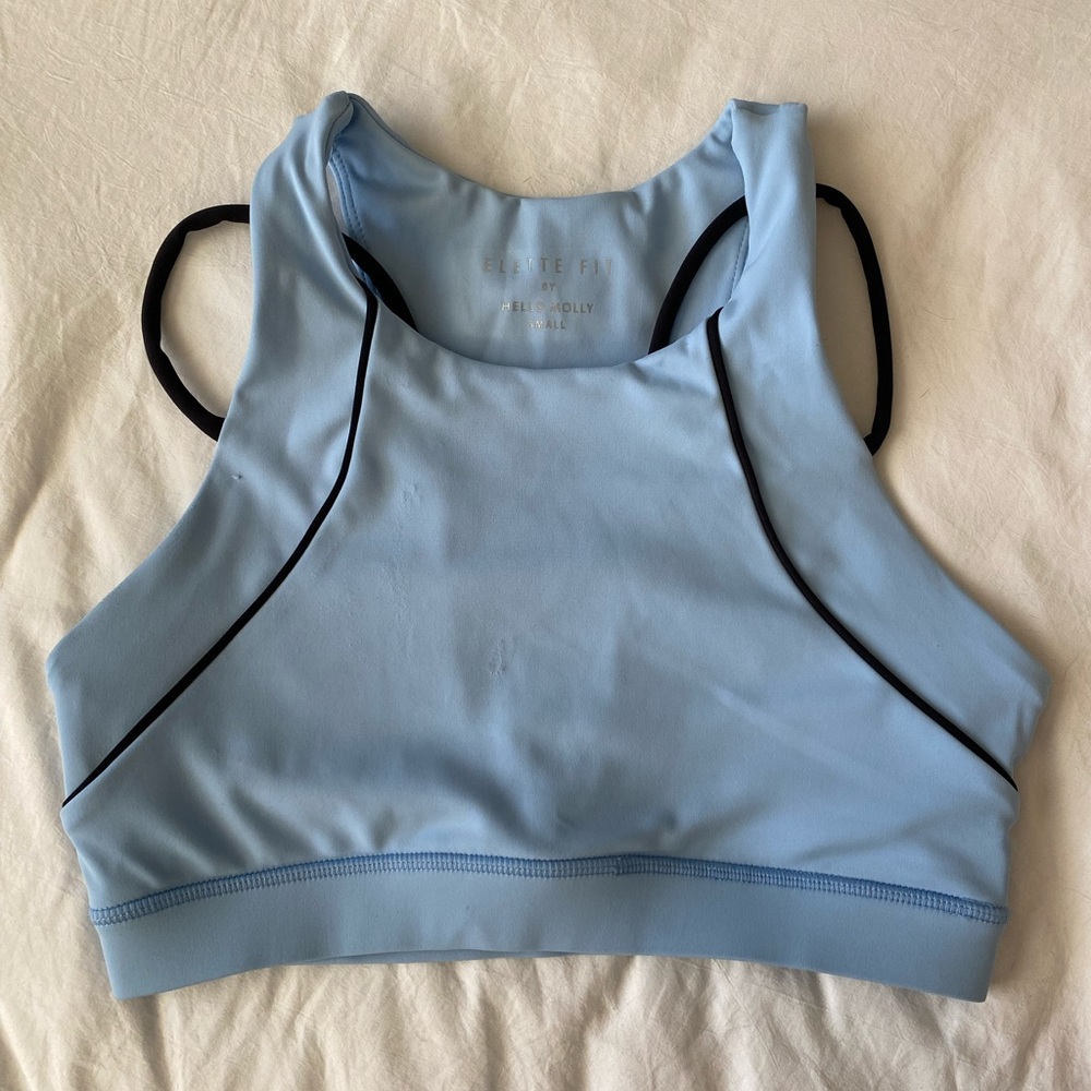 High neck detail bra